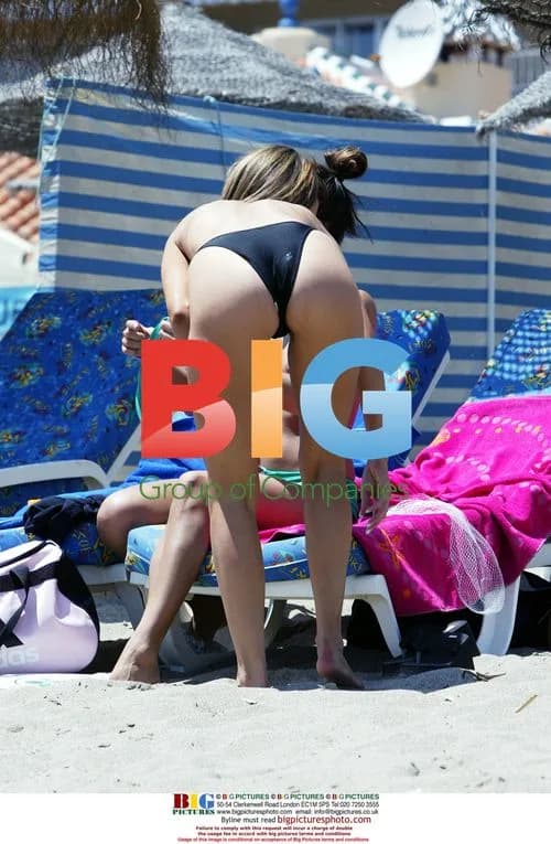 Models Leilani and Lucy Becker sunbathe in Canary Islands