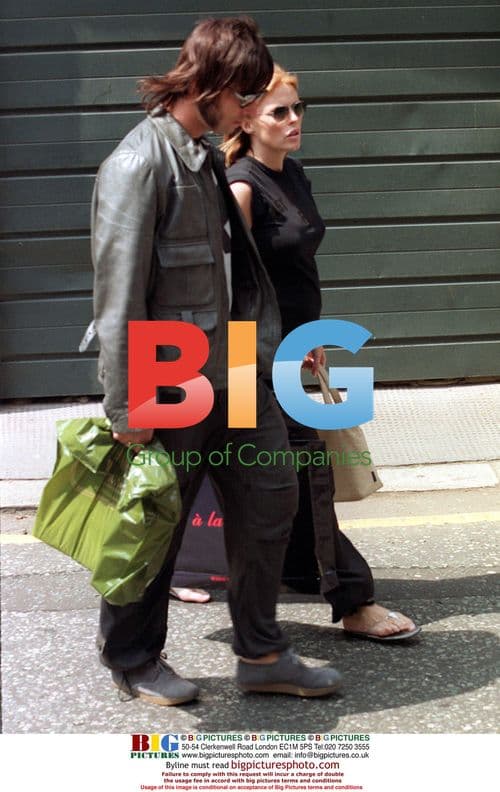 Liam Gallagher and Patsy Kensit shop in London