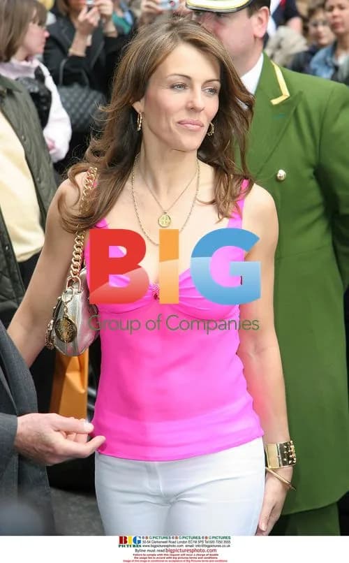Liz Hurley Launches Beach Wear at Harrods