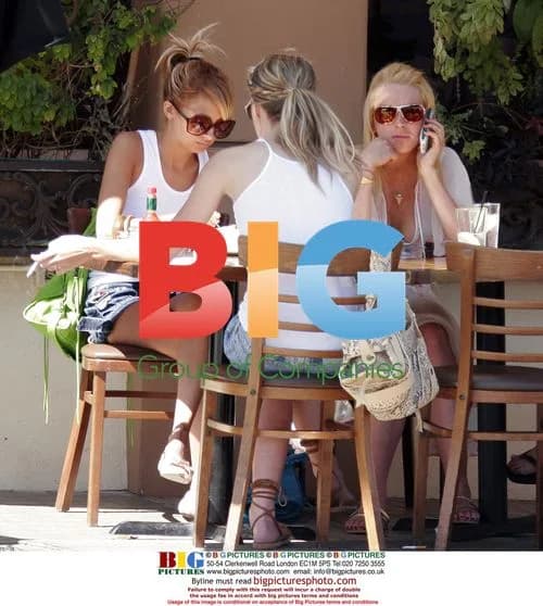 Lindsay Lohan and Nicole Richie in Beverly Hills