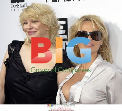 COURTNEY LOVE and PAMELA ANDERSON at 'Rize' premiere