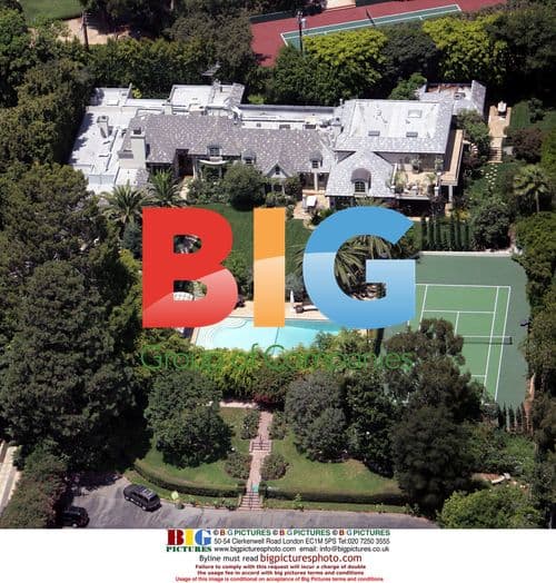 Aerial shots of Madonna's Beverly Hills home