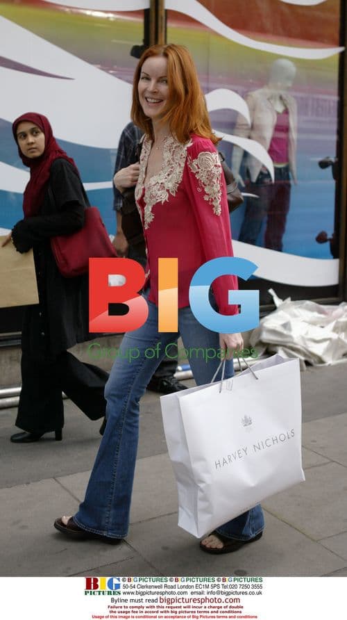 Marcia Cross Shopping in London