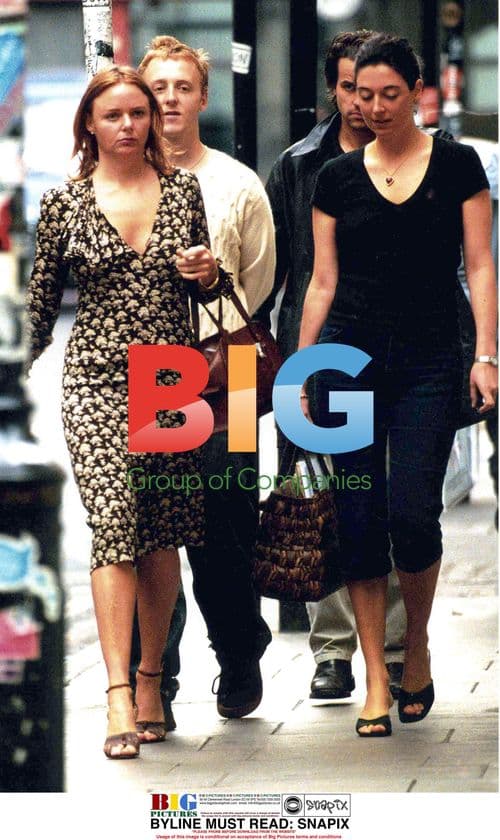 Stella McCartney with siblings in Soho