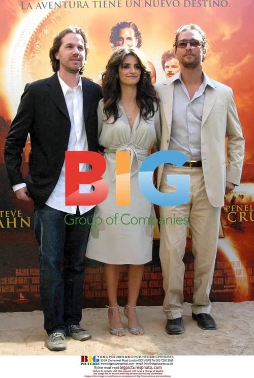 Matthew McConaughey, Penelope Cruz and Breck Eisner at Sahara photocall