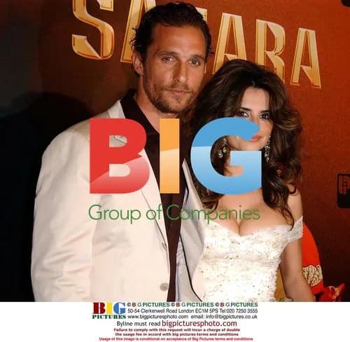 Matthew McConaughey and Penelope Cruz at 'Sahara' Premiere