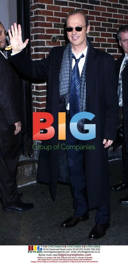 Michael Keaton Arrives for 'The Late Show'