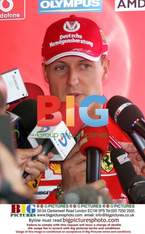 Michael Schumacher at charity football match