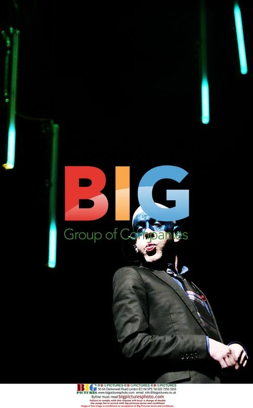 Michael Stipe with Striking Stage Makeup