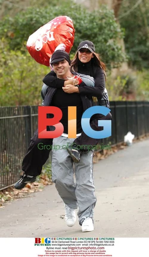 Michelle Heaton and Partner Andy Scott Lee in Southwark Park