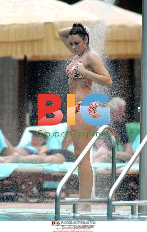 Michelle Heaton and Andy Scott-Lee at Canary Islands Hotel