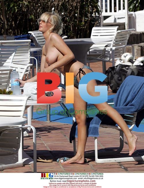 Michelle Marsh sunbathing in Caribbean