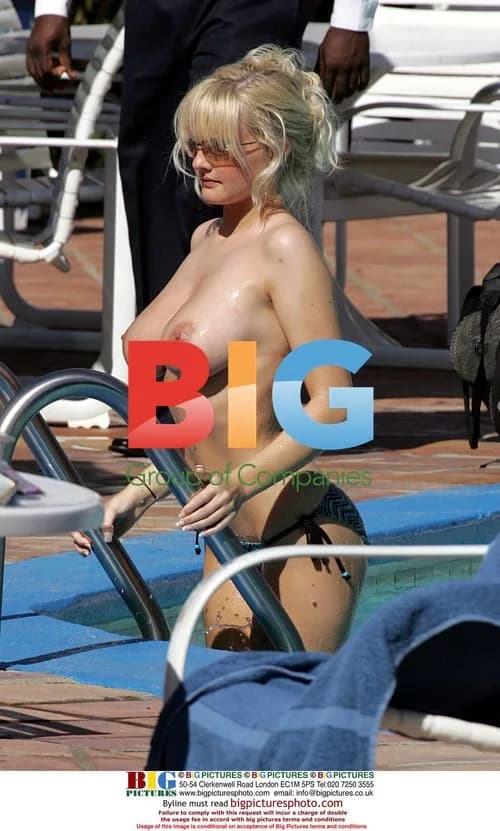Michelle Marsh Sunbathing in Caribbean