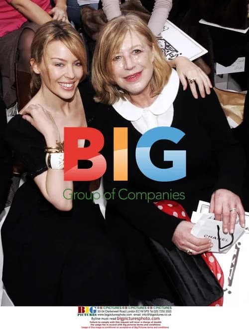 Kylie Minogue and Marianne Faithful at Chanel Fashion Show