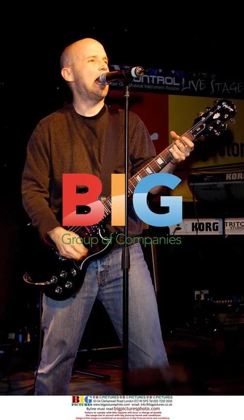 Moby performing at Virgin Megastore in London