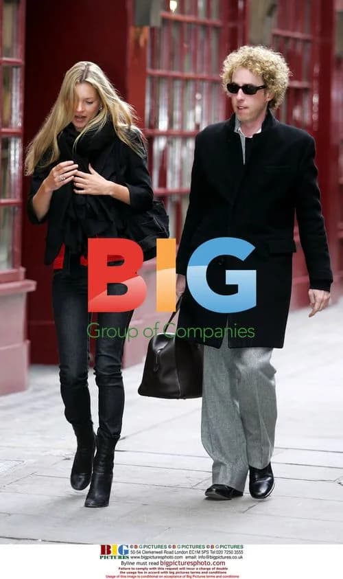 Kate Moss leaves restaurant with James Brown