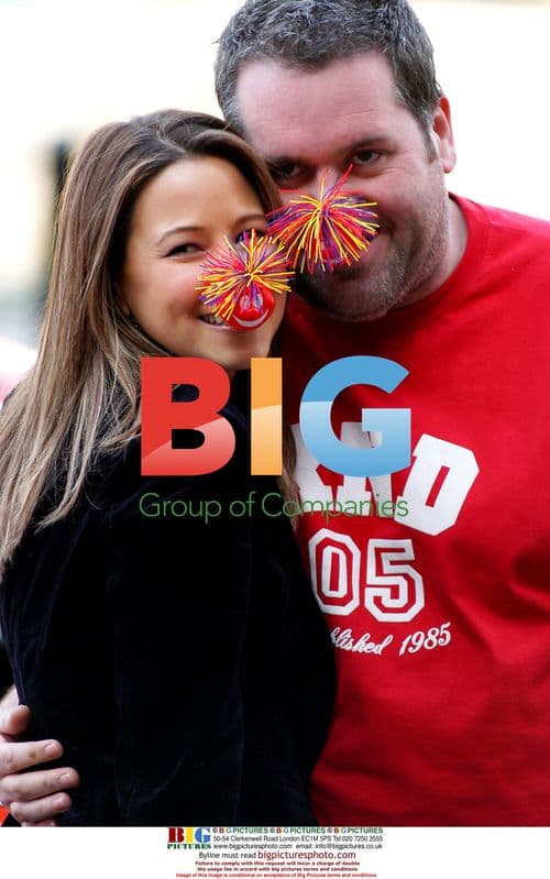 Chris Moyles and Rachel Stevens at Comic Relief event