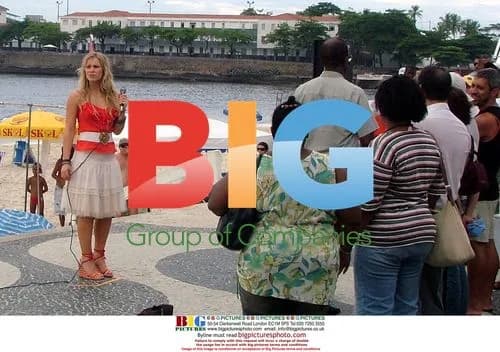 Natasha Bedingfield filming video in Rio
