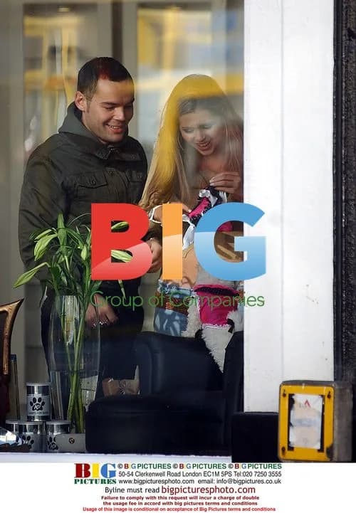 Nicola McClean out with dog in London