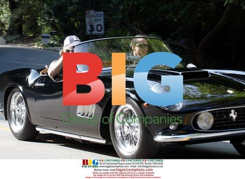 Nicolas Cage Drives Classic Convertible