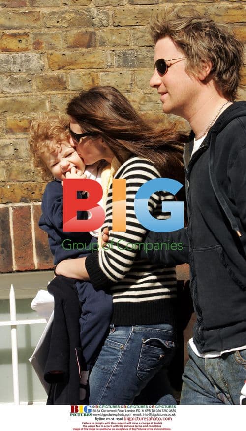 Jamie Oliver with Family on Poppy's Birthday