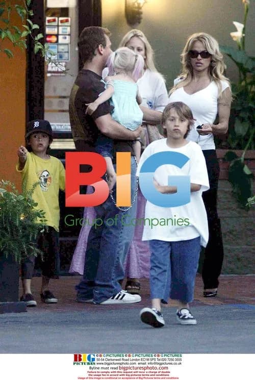 Pamela Anderson with sons on Mother's Day