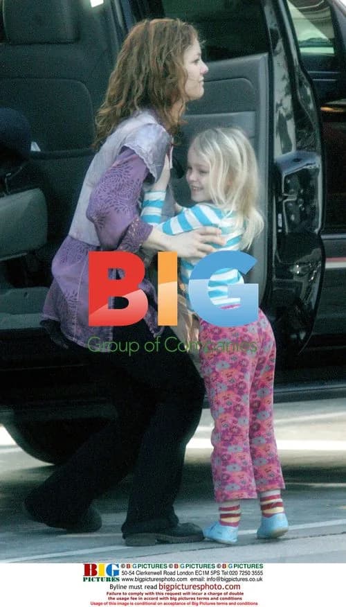 Vanessa Paradis with daughter in Beverly Hills