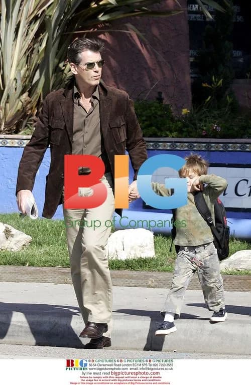 Pierce Brosnan and son Paris in Malibu