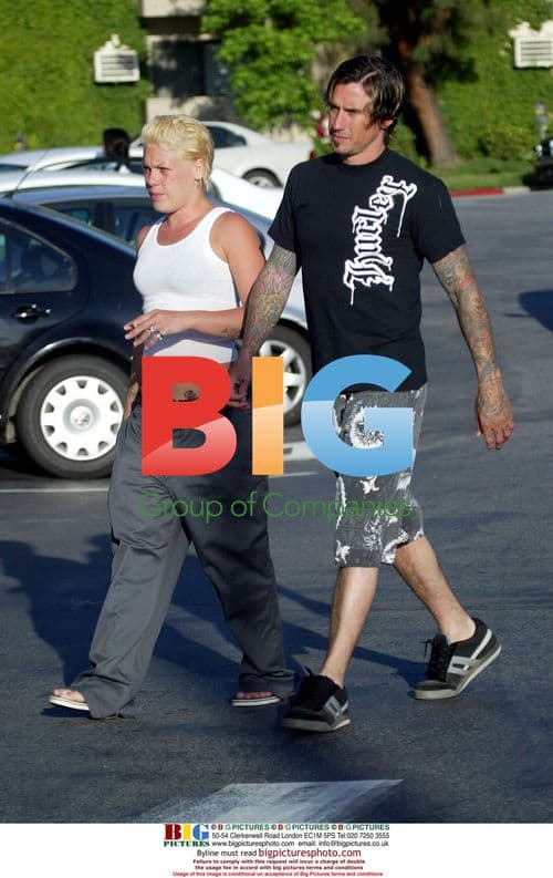 Pink and Carey Hart Shop at Whole Foods