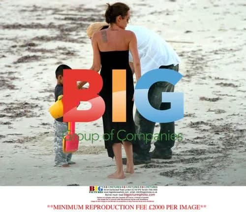 Brad Pitt and Angelina Jolie on holiday in Africa