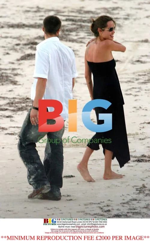 Brad Pitt and Angelina Jolie on African holiday