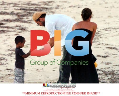 Brad Pitt and Angelina Jolie on holiday in Africa