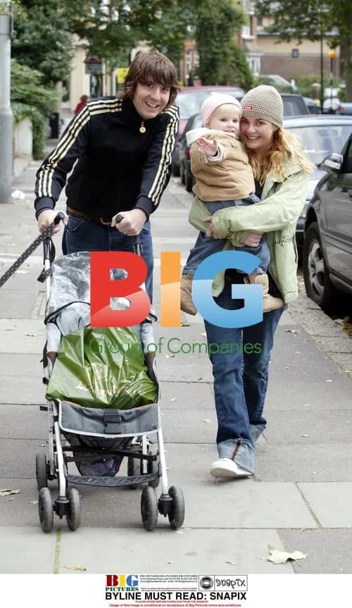 Gail Porter-Hipgrave and family stroll in London
