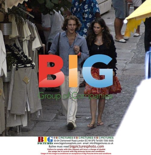 Prince Andrea and Girlfriend Strolling in Calvi, Corsica