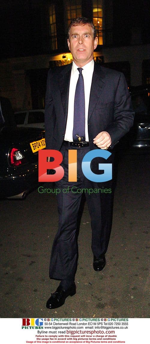 Prince Andrew at Cipriani in London