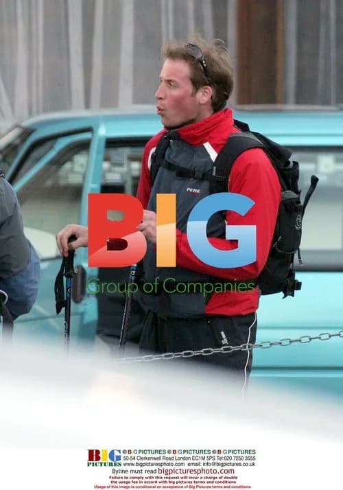 Prince William and Prince Harry Skiing in Klosters