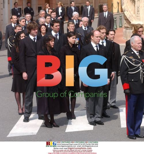 Prince Albert II and Monaco royal family at Rainier III funeral