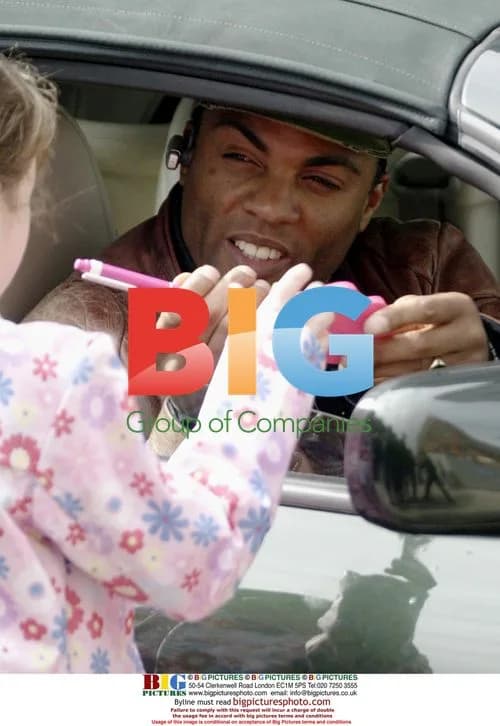 Ray Fearon Arrives at Coronation Street