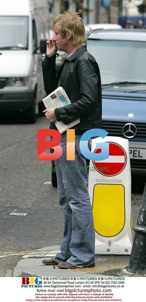 Rhys Ifans Pictured Leaving Soho Restaurant