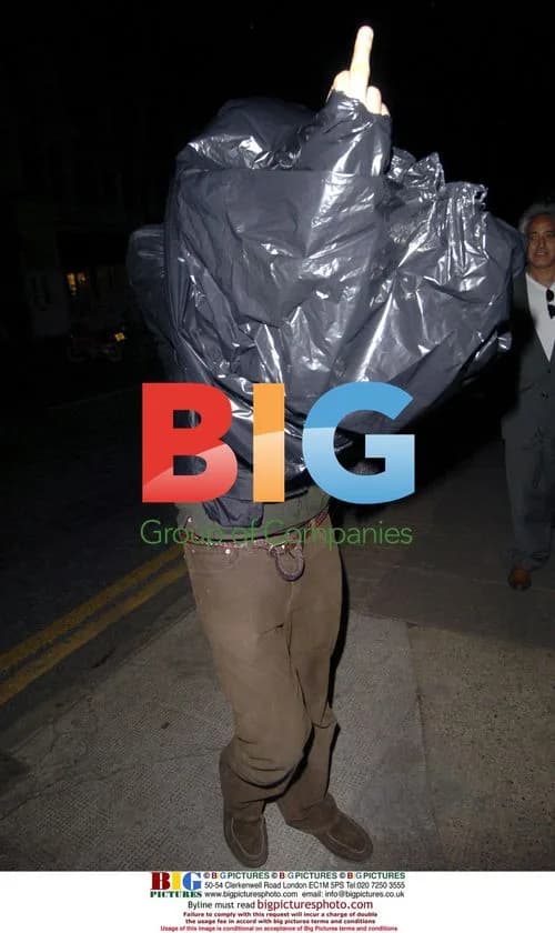 Rhys Ifans tries to disguise himself
