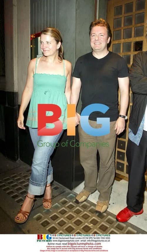 Ricky Gervais and Jane Fallon leave the Ivy
