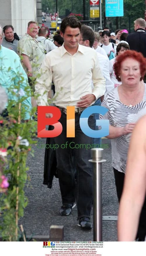 Roger Federer at Wimbledon Players Party