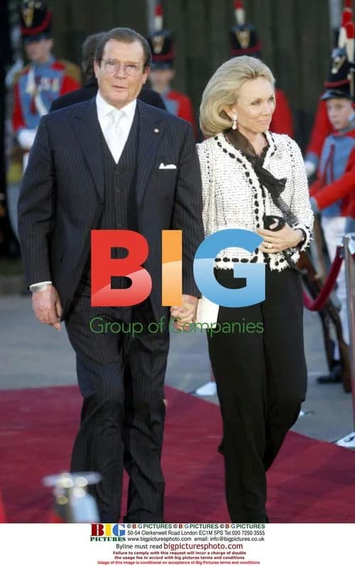 Roger Moore and Christina Tholstrup at Hans Christian Andersen event