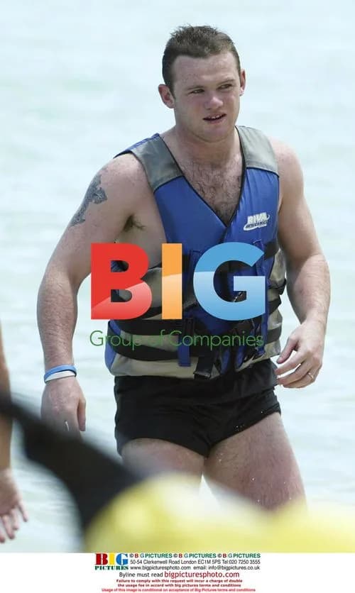 Wayne Rooney and Coleen McLoughlin on Caribbean Beach