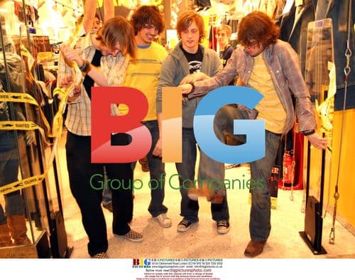 Teen band Rooster at Wrangler store opening