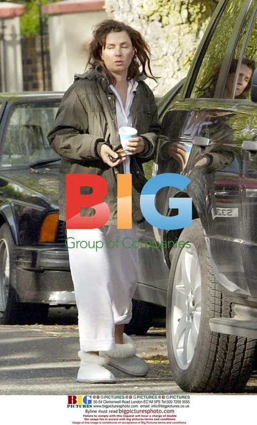 Sadie Frost Arrives Home After School Drop Off