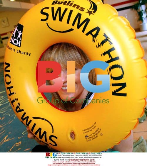 Sally Lindsay at Butlins swimathon launch