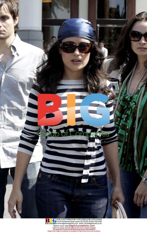 Salma Hayek strolls in Cannes