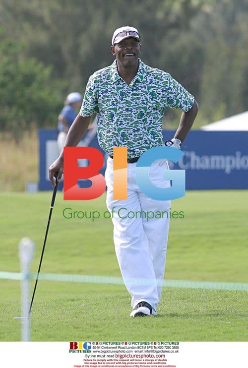 Samuel Jackson at Mercedes Golf Championships