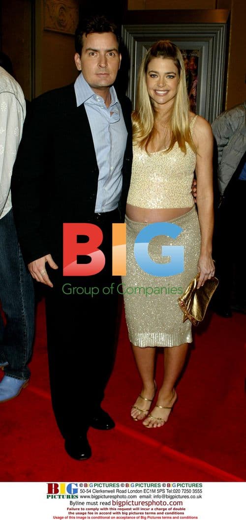 Denise Richards and Charlie Sheen at Big Bounce Premiere